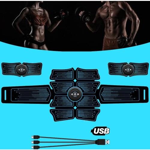 Muscle Electro Stimulator ABC Gym Electrostimulator Abdominal Electric Massager Training Apparatus Fitness Machine Building Body