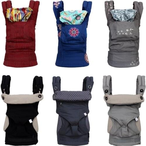 Organic Cotton Baby Carrier Ergonomic Backpack Portable Kid Carriage Wrap Kangaroo Adjustable Newborn Baby Sling