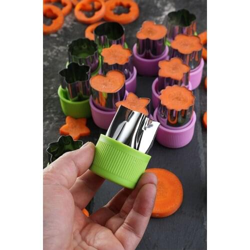 Stainless steel fruit embossing mold household food cut flower Chinese butterfly face printing pattern kitchen tool gadgets