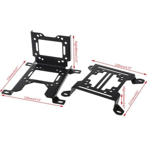 H4GA 12CM Water Cooling Radiator Support Water Pump Drainage Tank Reservoir Mounting Bracket Stand PC Heatsink Fan Holder