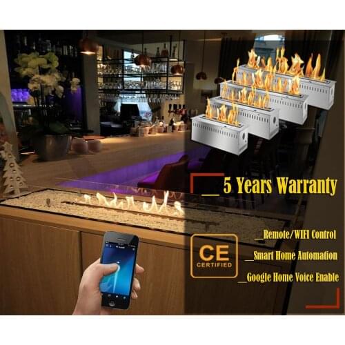 Inno-Fire 24 inch wifi intelligent smart silver or black automatic remote control fireplace bio ethanol