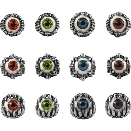 Bsarai Tokyo Ghoul Ken Kaneki Touka Kirishima Eyes Eyeball Zinc alloy Cosplay Ring