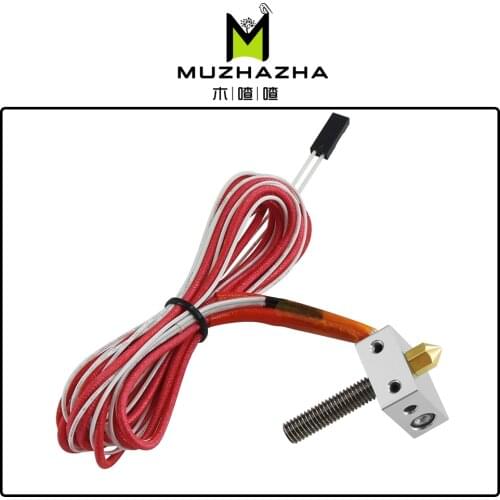 DIY Hotend Kit Nozzle MK8 Extruder Throat Heater 1.75mm/0.4mm Extruder Heater Block For Anet A2 A8 3D Printer Parts Universal