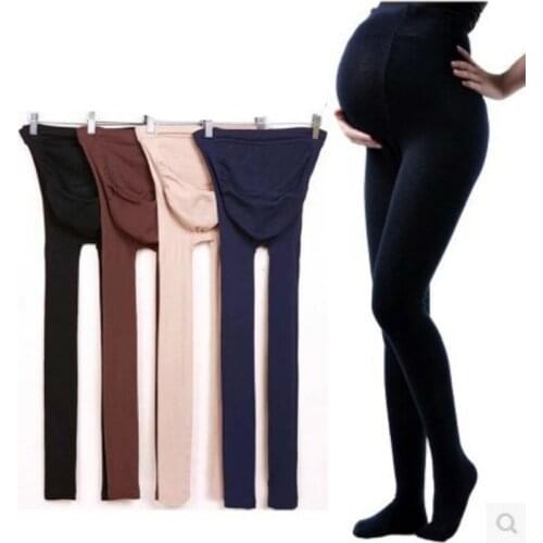 High Color Leggings for Winter Maternity Pants Adjustable Elastic Top Pregnancy Clothes Pants for Women dropshipping
