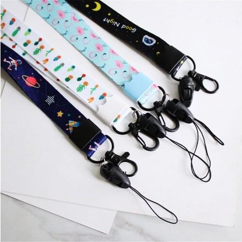Cartoon Cute Lanyard For Keys Lanyard For Iphone 7 Samsung Phones MP3 USB Flash Drives Keys Keychains ID Name Tag DIY Hang Rope