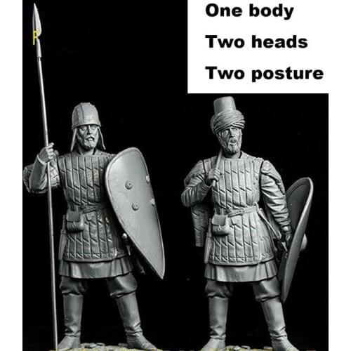 New Unassembled 1/24 75mm ancient Officer stand with BASE Resin Figure Unpainted Model Kit