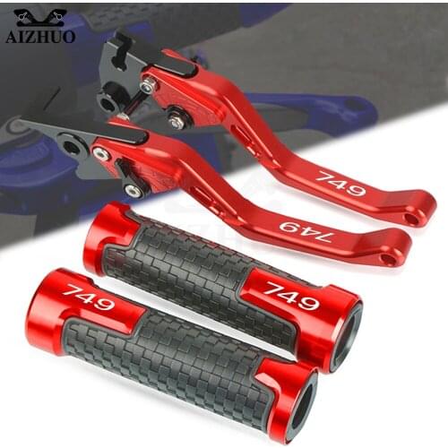 Motorcycle FOR DUCATI 749 S R 749S 2003-2006 2005 2004 CNC Aluminum Brake Clutch Levers Handlebar Grip Handle Hand Grips Parts