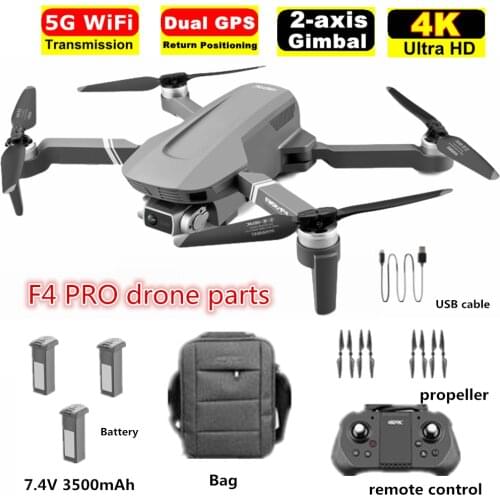 4D-F4 GPS Drone Original Accessories 7.4v 3500mAh Battery Propeller Blade USB Charging Line Drone Parts For F4 Drones Battery