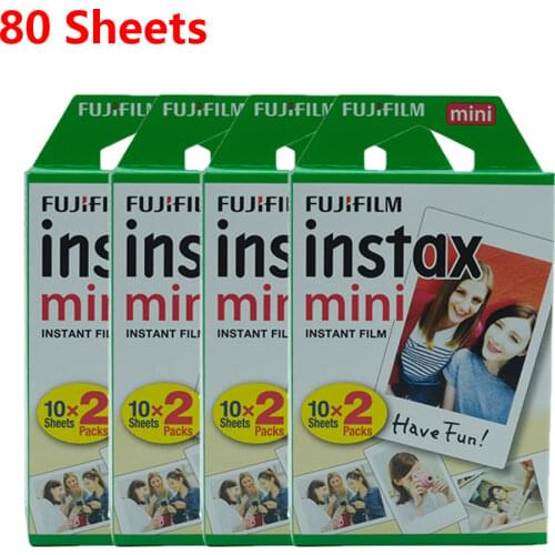 2020 New Arrive Fujifilm instax mini Film 10-80 Sheets Fuji 11 9 8 films white Edge films for instant mini 9 8 7s 25 50s 9 90