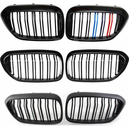 A Pair Car Kidney Grill Racing Grille For BMW 5 Series E60 E61 F10 F18 G30 G38 520i 525i 528i 530i 2003-2020 Auto Accessories