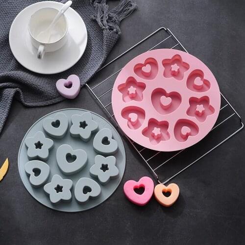 Silicone Molds Different Shapes Donut Baking Tray Non-stick Mold DIY Biscuit Jelly Chocolate Mold Baking Dessert Cake Mold