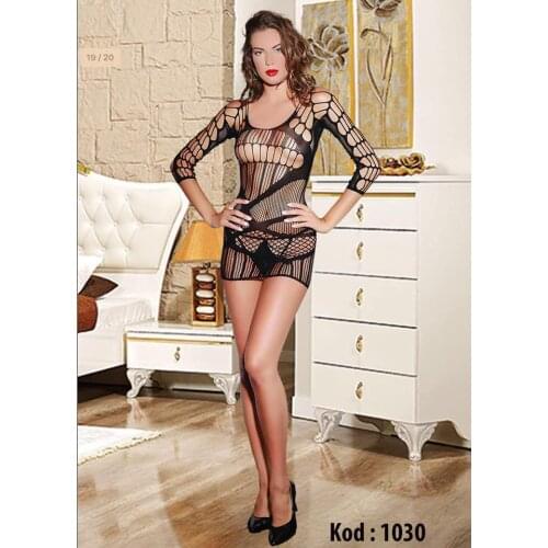 Siyah seksi fantazi babydoll