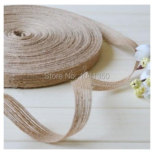 Cloth natural hemp cord jute rope handmade decoration twiner lace paragraph zakka 25mm(0.98'') 10mtrer/lot