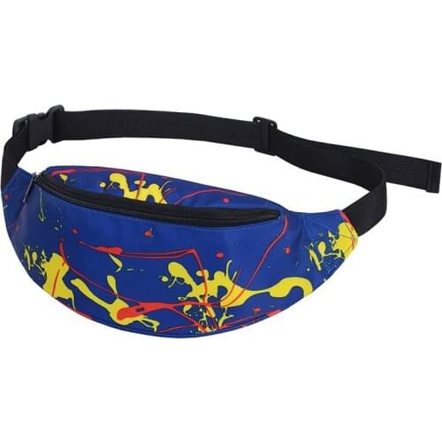 Outdoor Multi-functional Unisex Canvas Waist Bag For Running Cycling Hiking 8 Colors Bum Bag Zip Pouch