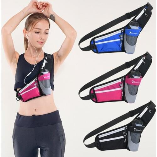 Outdoor Sports Running Pockets Water Bottle Fitness Waist Bag Waterproof Multifunctional Mobile Phone Crossbody Chest Bag