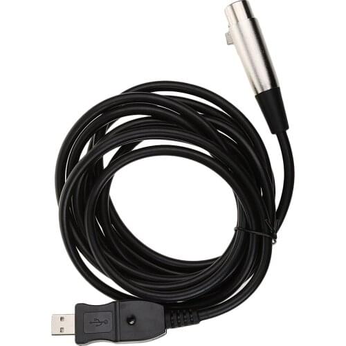 USB XLR Female to Usb jacks Microphone USB MIC Link Cable New
