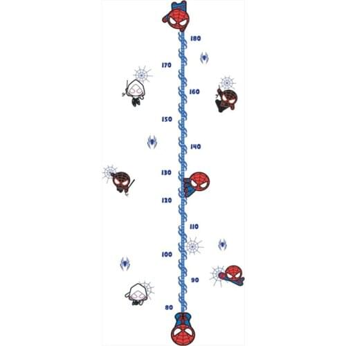 180cm boy height growth chart stickers super funny anime hero 3d vinyl wall decals kids puzzle cartoon poster wallpaper 60*30cm