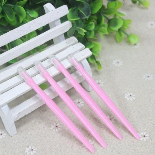 1PC Soft Rubber Head Nail Art Sticks Spoon Plastic Cuticle Pusher For Sticker Remover Pedicure Manicure Salon Care Tools