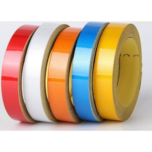 1cm*5m Car-styling Night Magic Reflective Tape 5 Color Reflective Warning Tape Automotive Body Motorcycle Decoration Car Sticker