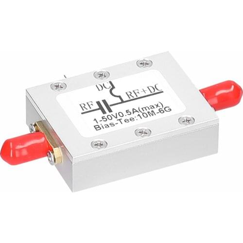10MHz-6GHz High Frequency RF Biaser Blocker Coaxial Feed BiasTee Blocking Device