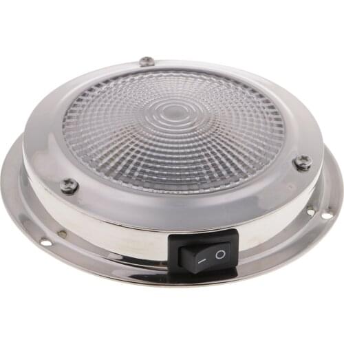 12V Interior Dome Light Lamp with Rocker Swith for Car Truck Boat RV