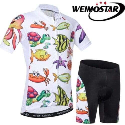 2018 WEIMOSTAR Summer Kids Cycling Jersey MTB Bike Jersey Clothing Wear Ropa Ciclismo Boys Riding Sport Bicycle Clothing