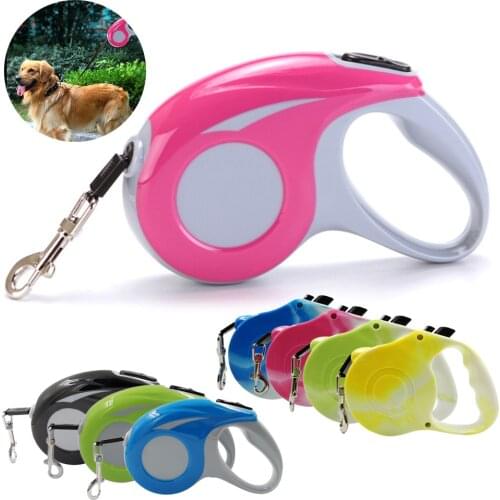 3/5M Dog Leash Durable Automatic Retractable Walking Running Leads Traction Rope Belt Dog Puppy Leashes Extending Pet Products