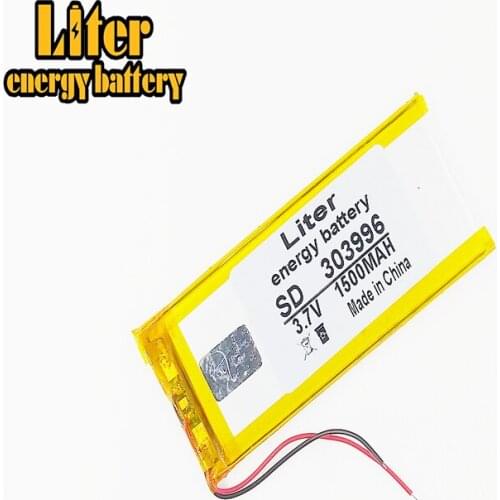 303996 polymer lithium battery 3.7V 1500mah rechargeable battery free shipping 304095