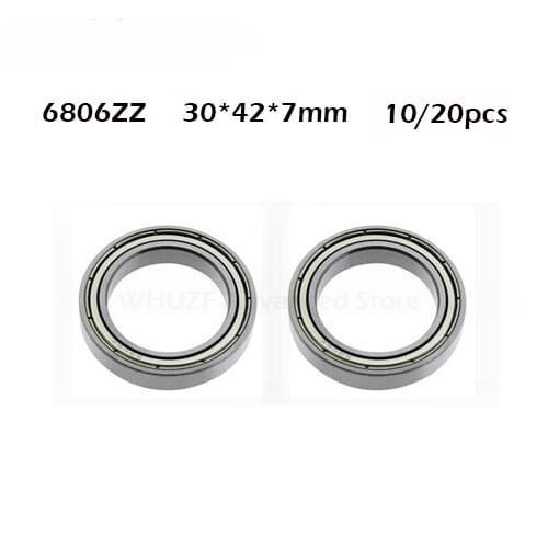6806ZZ 2019 Hot sale price (10/20pcs) thin wall deep groove ball bearing 6806z 6806ZZ 6806-2Z 30*42*7 mm