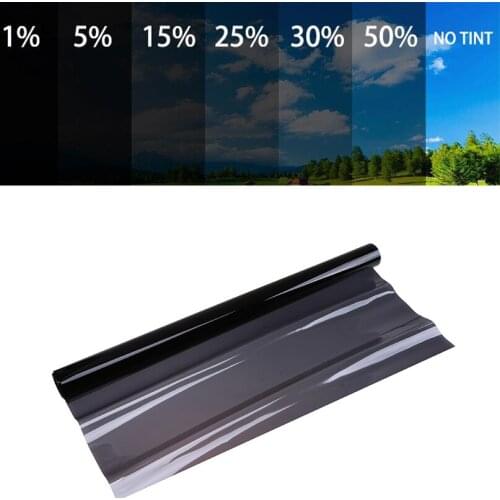 Car Universal Window Glass Tint Film 50*600CM 500*300CM 5%-25% VLT Tinting Film Sticker Roll Auto Anti Explosion Solar Resistant