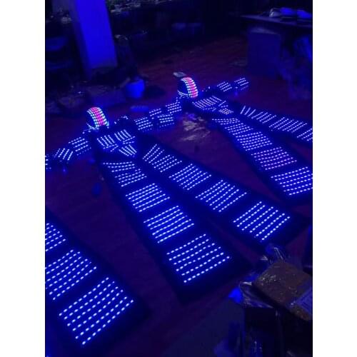 DHL Free LED Costume /Light suits/ LED Robot suits/ Kryoman robot/ david guetta robot Size/ color customized