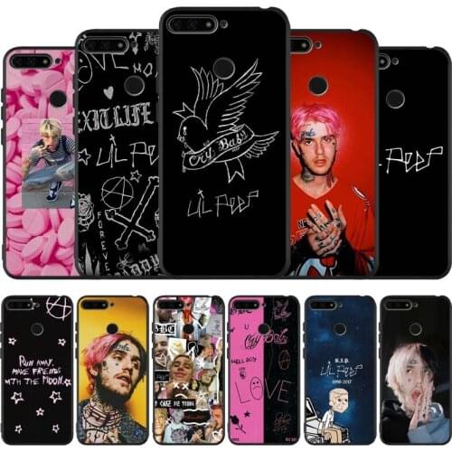 Lil Peep Black Silicone Phone Case For Honor 30 20 Pro 8X 9X X10 10 20 Lite 10i Nova 5T Y6 7 9 Prime 2019 TPU Cover