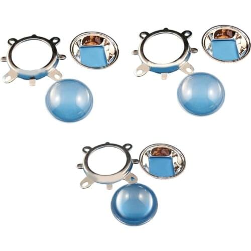 E7CD 20-100W LED Light Lens Reflector 44mm Lens + 50mm Reflector Collimator+ Bracket