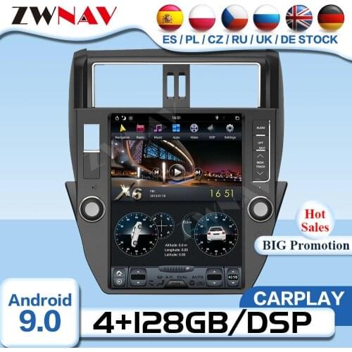 Tesla Screen Android Video For Toyota Land Cruiser Prado 150 2014 2015 2016 2017 GPS Radio Receiver Audio Stereo Music Head Unit
