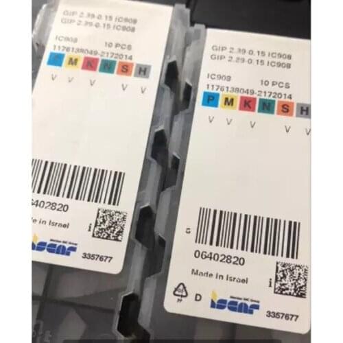 10 PCS CARBIDE INSERT GIP 2.39-0.15 IC908