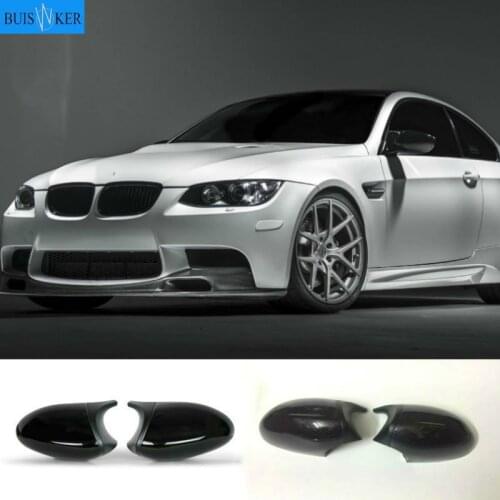 Carbon Side Wing Mirror Cover For BMW 1 3 Series E82 E88 2007 ~2009 E90 E87 E91 E93 E81 E92 high quality black Rear-View Caps