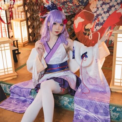 Hot Game Azur Lane HMS Unicorn Cosplay Costume New Years Kimono Female Halloween Party Role Play Clothing S-XL New Style