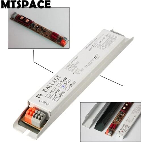 MTSPACE High Quality 220-240V AC 36W Wide Voltage T8 Electronic Ballast Fluorescent Lamp Ballasts
