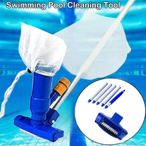 Swimming Pool Inlet Nozzle Type Suction Head With 120CM Rod Portable Vacuum Pond Cleaning Tools Sets