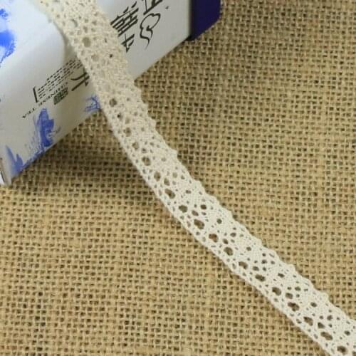 New Circular knitting cotton flower edge 1.5 cm cotton cloth art wave lace Decorative lace YY-01033 beautiful