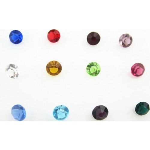 New Arrival 1200pcs Mix 12 Color Birthstone Crystal Floating Charms 5mm Living Glass Memory Lockets Pendants DIY Jewelry Charm