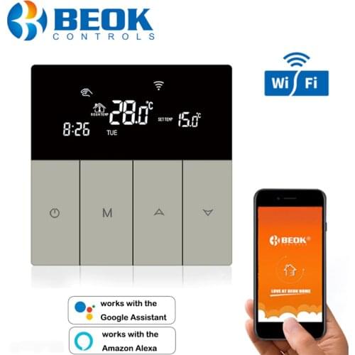 New Arrival Wifi Temperature Controller Smart Thermostat Floor Heating Temperature Controller 220-240V Goolge Home Alexa