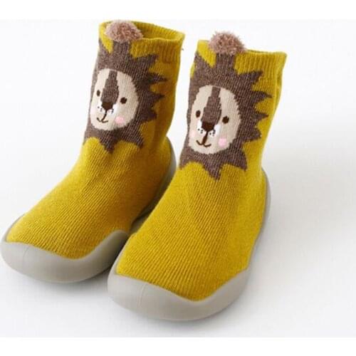 Toddler shoes baby newborn shoes children floor socks autumn new cartoon cotton baby home non-slip floor socks soft rubber sole