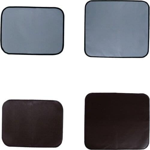 Fireproof Mat Outdoor Camping Silicone Fire-Retardant Cloth For Under Outdoor Grill Bonfires Garden Patio Camping Black