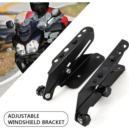 For Suzuki Vstrom DL1000 V-strom DL650 DL 650 1000 Windscreen Adjusters CNC Windshield Bracket Windshield Support Holder kits