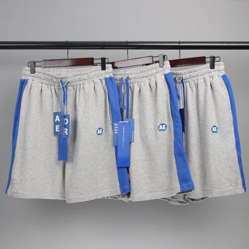 ADER ERROR 1:1 Shorts Men Women Striped patchwork Street wear Shorts Drawstring sports Ader casual shorts