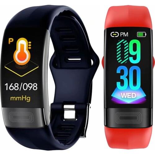 P11 ECG+PPG Smart Bracelet Blood Pressure Heart Rate Monitor Smart Band Fitness Tracker Pedometer Waterproof Sport Smartband