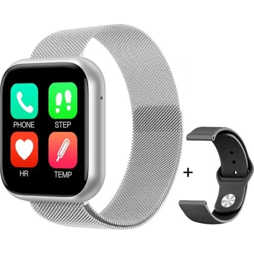 Smart Watch T80 Pro 40mm HD Screen 1.3inch Bluetooth Call Notification Push Temperature Fitness Bracelet Smartwatch Men Women