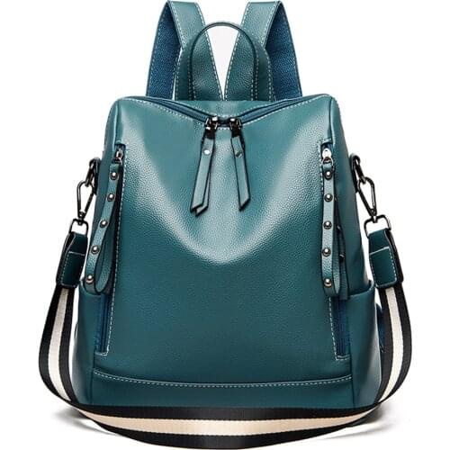 3-in-1 Female Leather Backpack women Shoulder Bag Zipper Bagpack Travel Back pack Large Capacity School Bag Mochila Sac A Dos