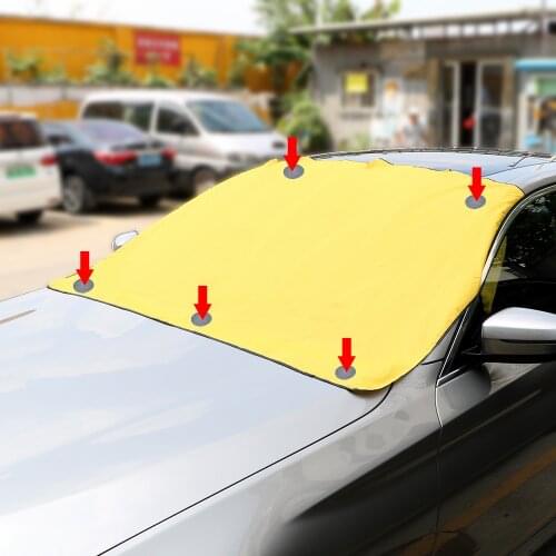 1pcs Car Windshield Snow Sun Shade Waterproof Protector Cover Automobile Magnetic Sunshade Cover Car Front Windscreen Cover
